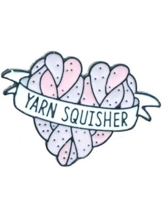 Yarn Squisher Enamel Pin
